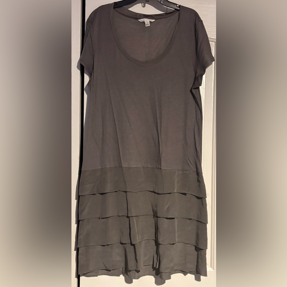Banana Republic Charcoal Layered Dress size L